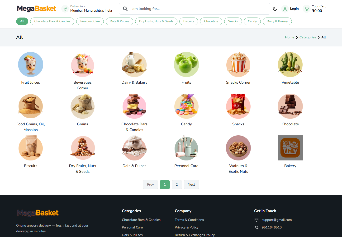 Website categories